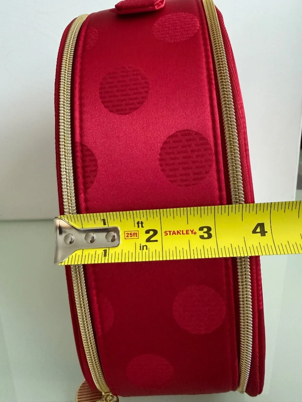 Estée Lauder 2025 Blockbuster Red Polka Dot Train Case Makeup Bag